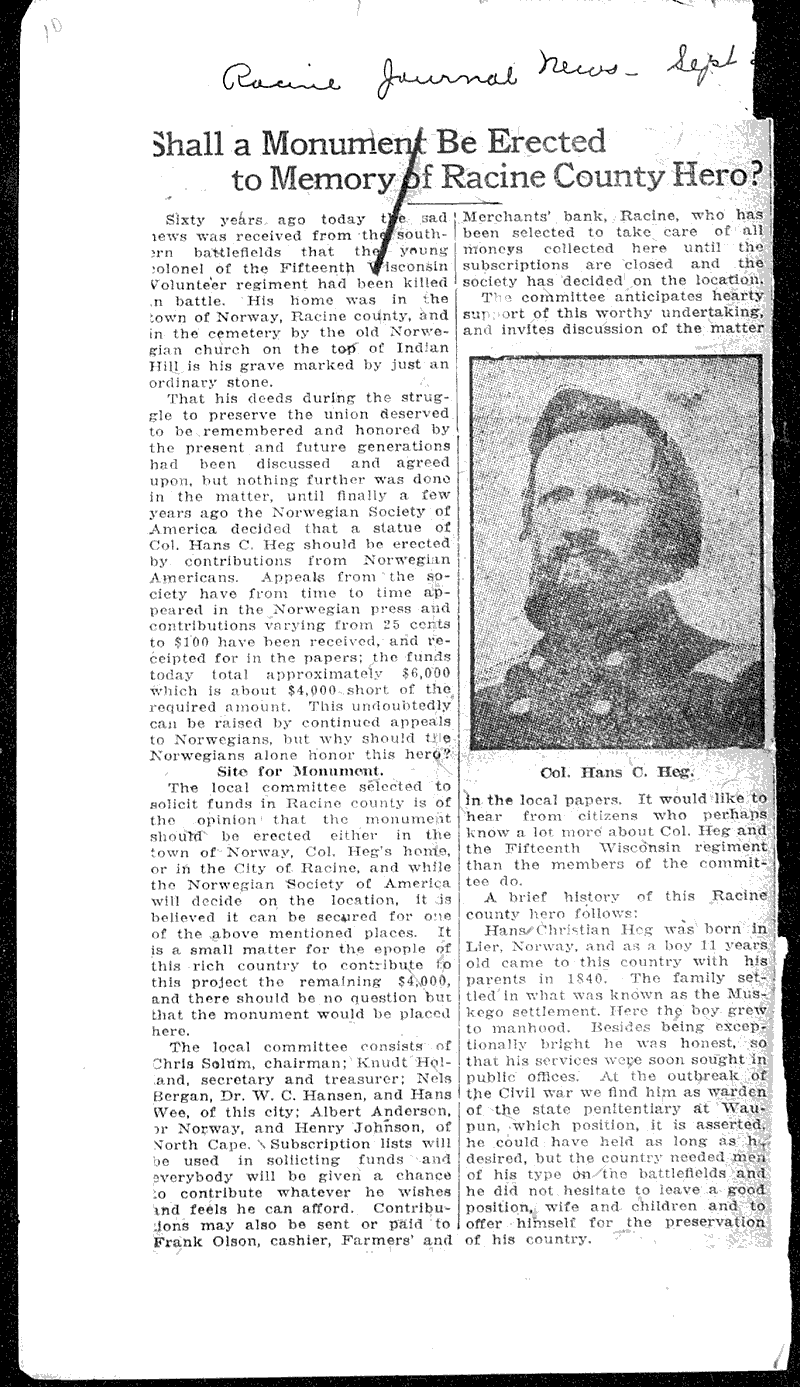  Source: Racine Journal-News Date: 1923-09-??