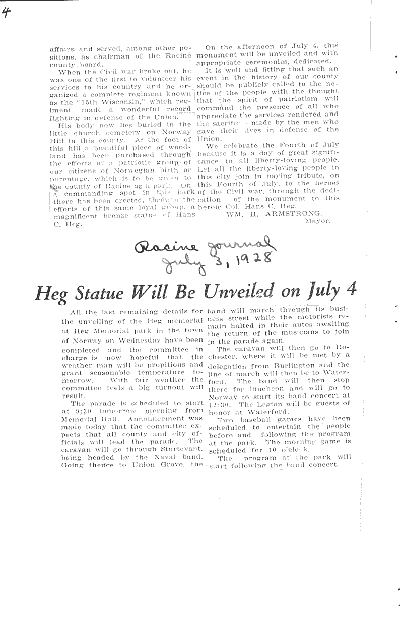  Source: Racine Journal Date: 1928-07-02