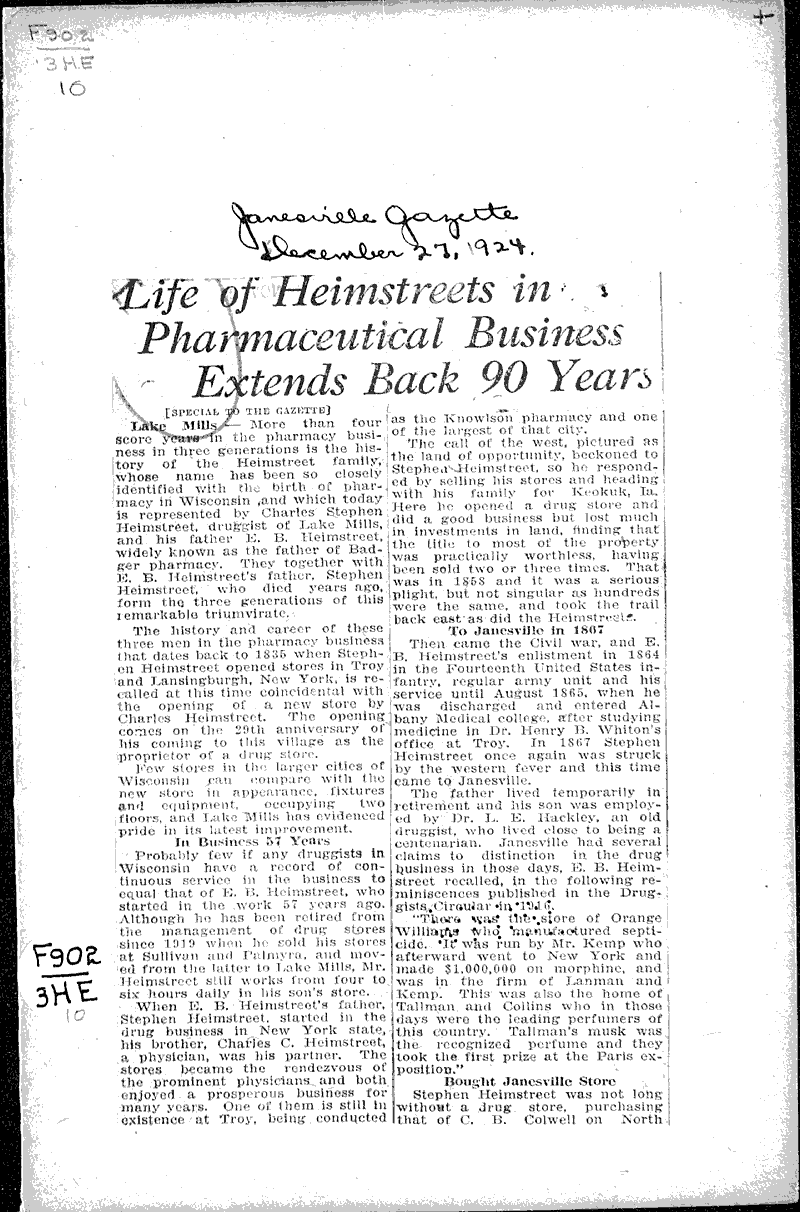  Source: Janesville Gazette Date: 1924-12-27