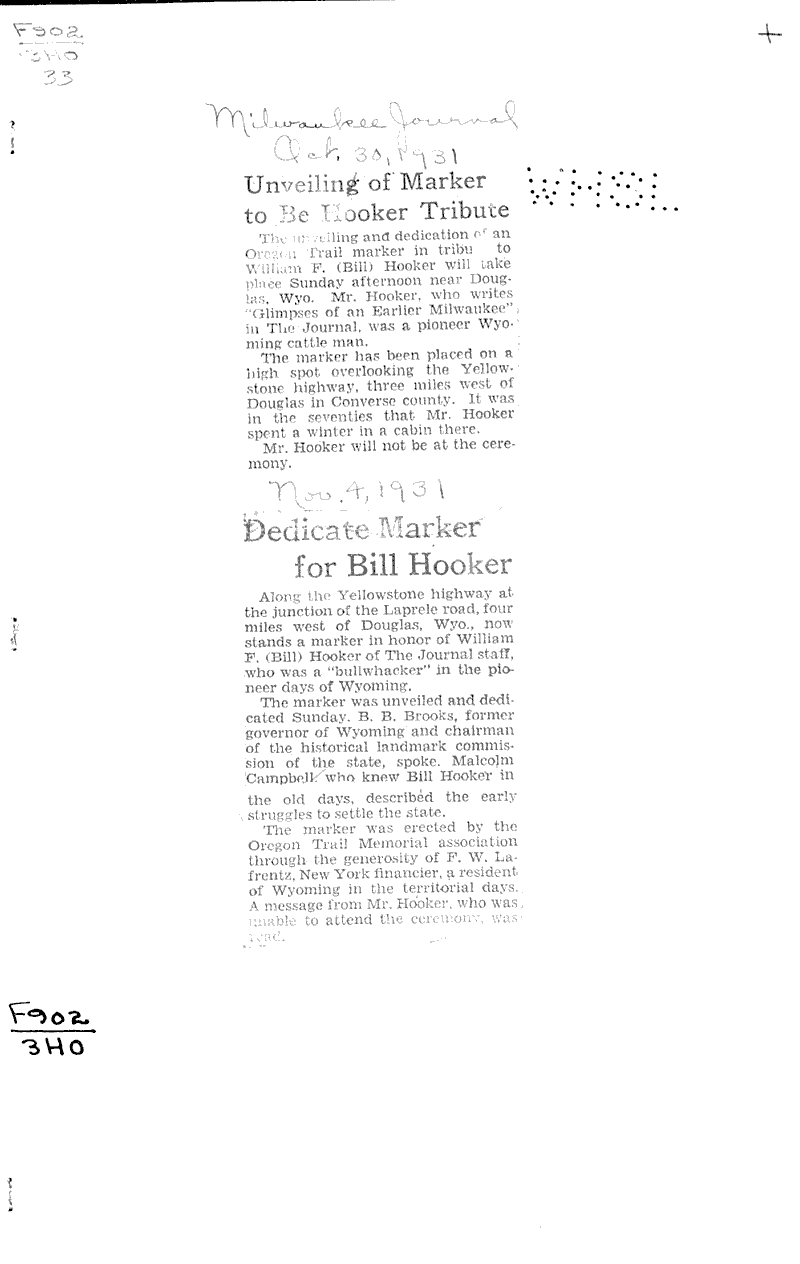  Source: Milwaukee Journal Date: 1931-10-30