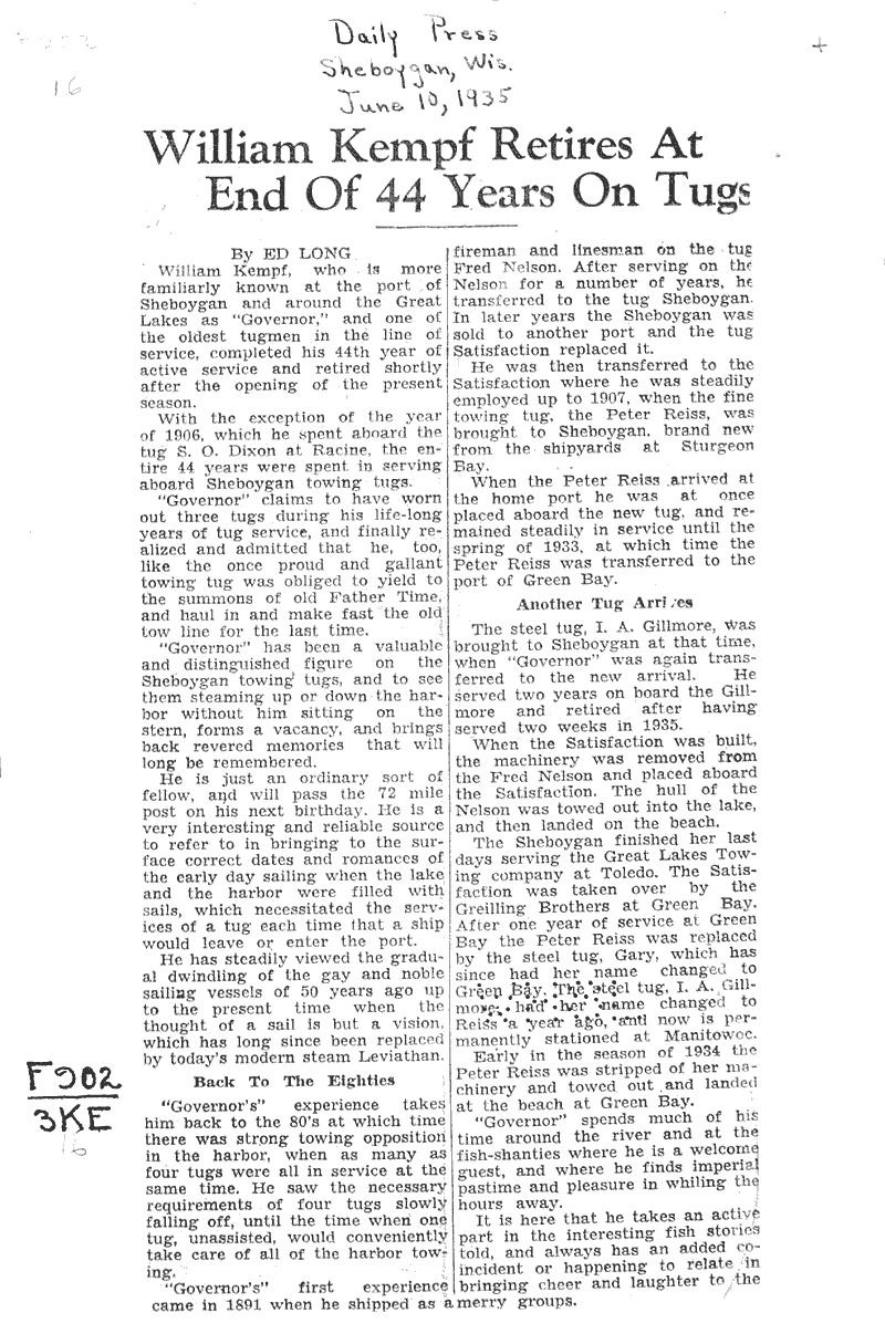  Source: Sheboygan Daily Press Topics: Transportation Date: 1935-06-10