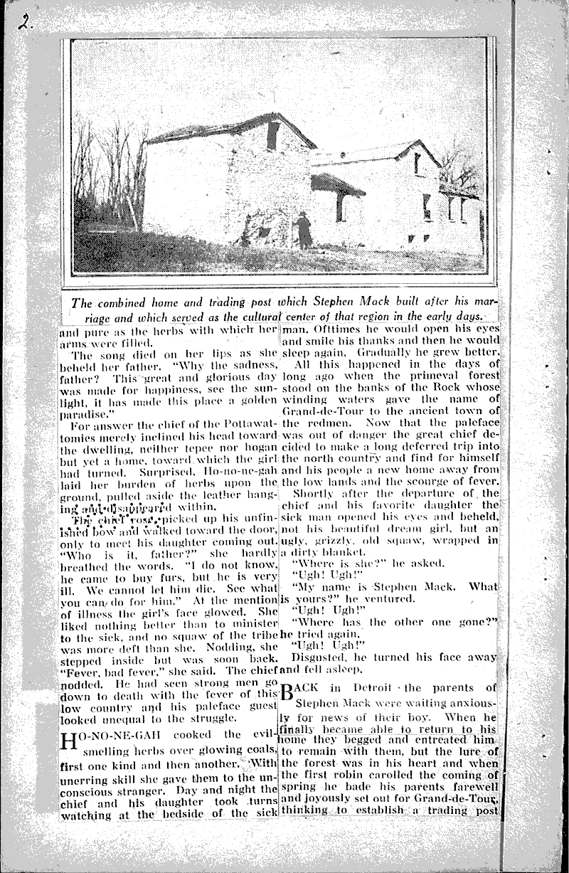 A pocahontas of the rock river valley Source: Milwaukee Journal Date: 1926-07-25