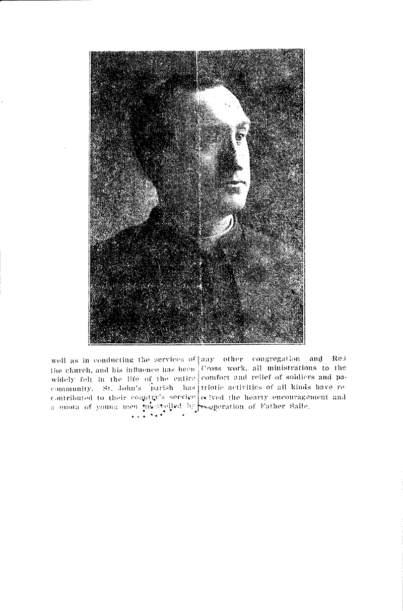 Rev.Conrad Saile ends twenty-fifth year in this city Source: Farmers' Journal (Antigo) Topics: Church History Date: 1918-08-17