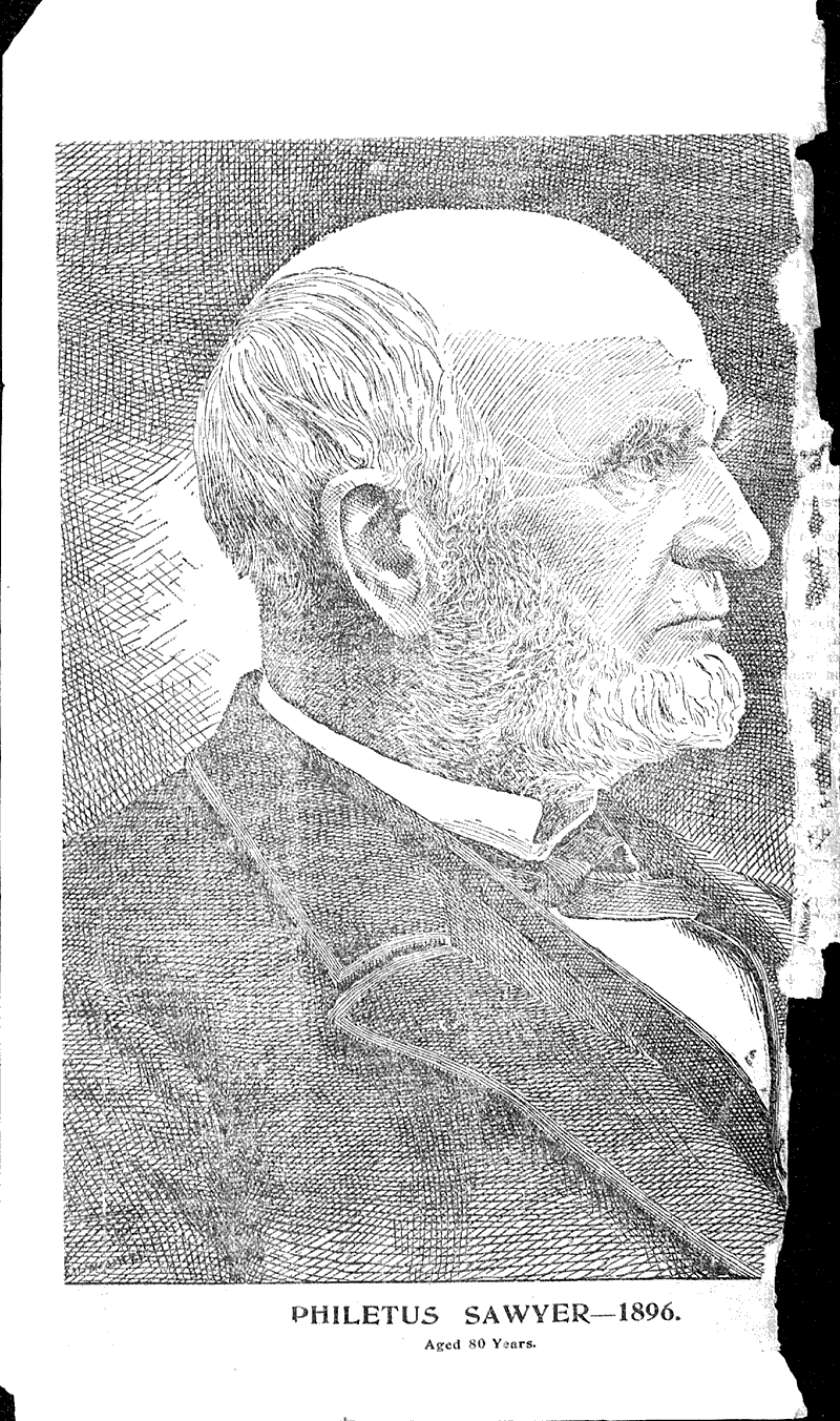 Our "grand old man." Source: Oshkosh Northwestern Topics: Government and Politics Date: 1896-09-19