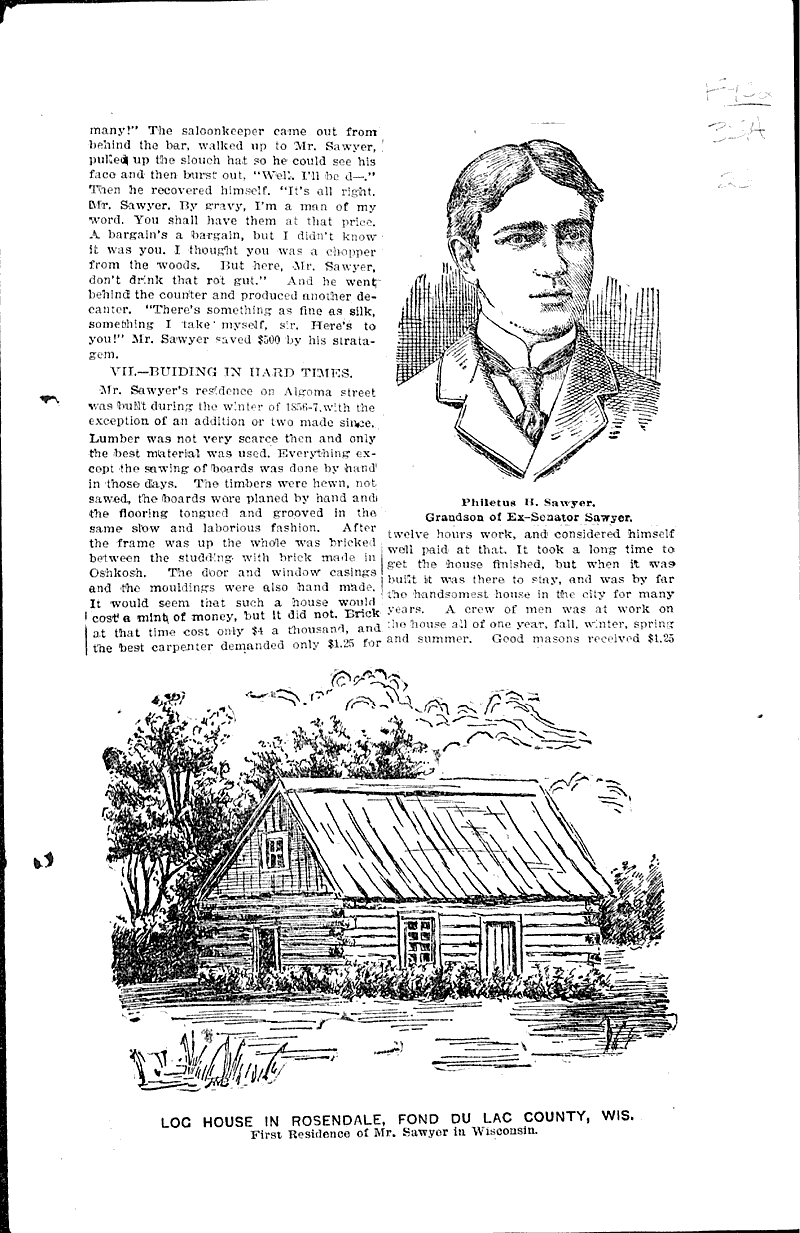 Our "grand old man." Source: Oshkosh Northwestern Topics: Government and Politics Date: 1896-09-19