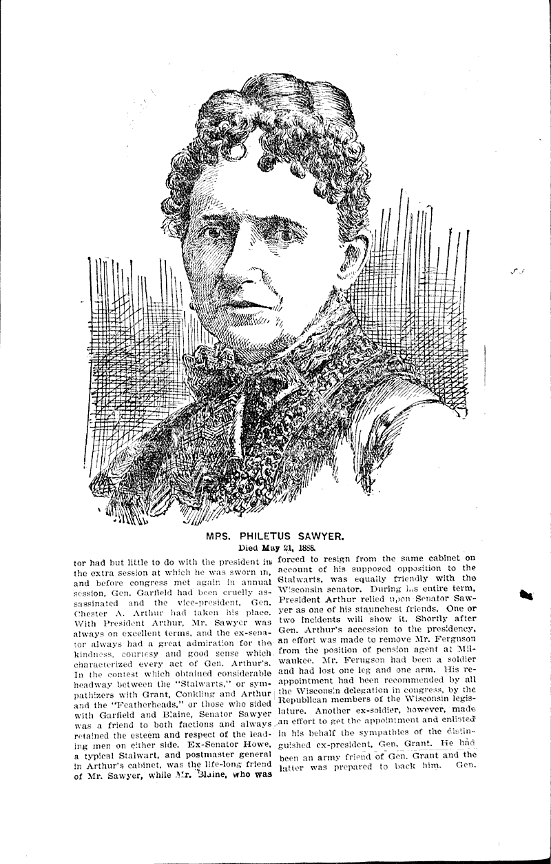 Our "grand old man." Source: Oshkosh Northwestern Topics: Government and Politics Date: 1896-09-19