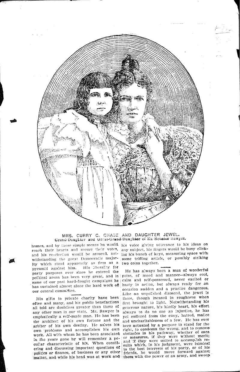 Our "grand old man." Source: Oshkosh Northwestern Topics: Government and Politics Date: 1896-09-19