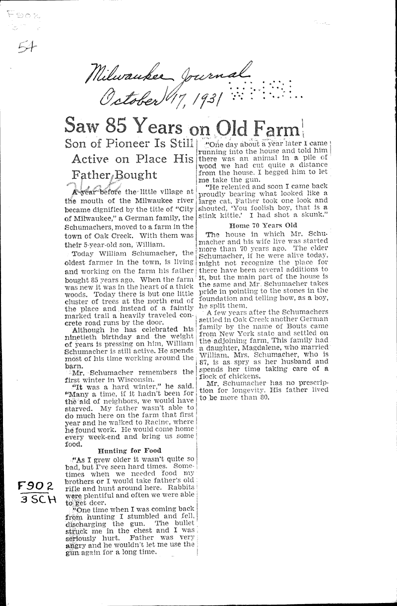  Source: Milwaukee Journal Topics: Agriculture Date: 1931-10-17