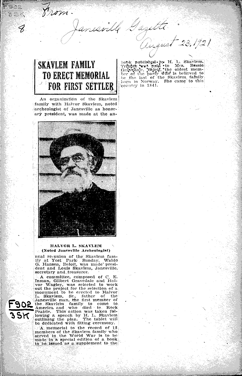 Source: Janesville Daily Gazette Date: 1921-08-23