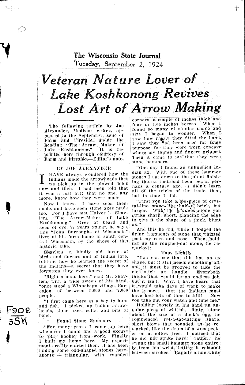  Source: Wisconsin State Journal Date: 1924-09-02