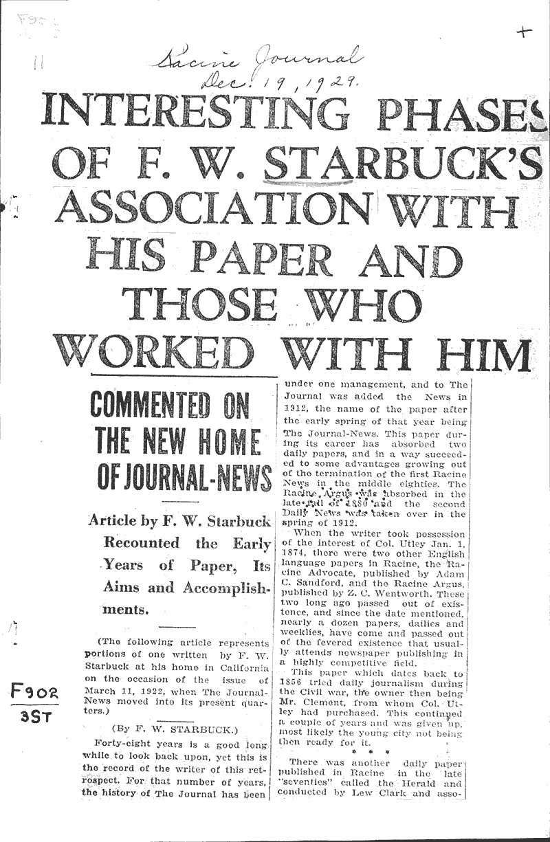 Source: Racine Journal Date: 1929-12-19