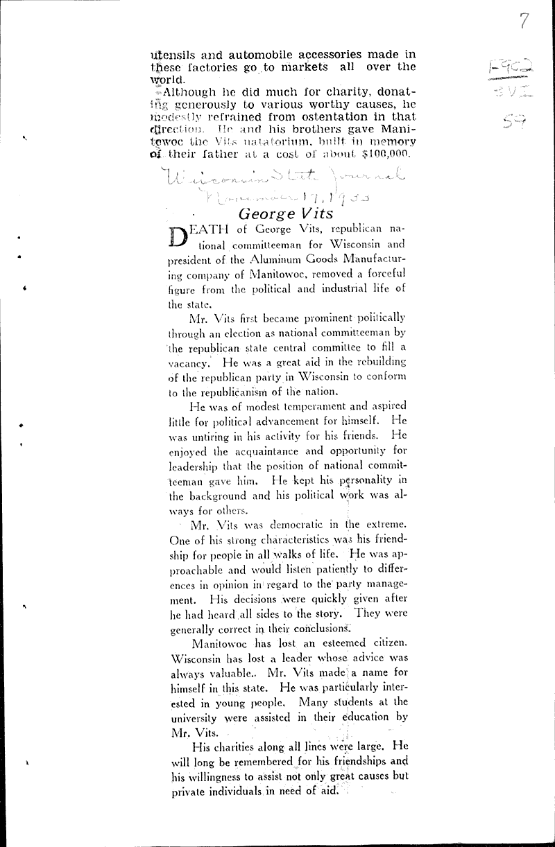  Source: Milwaukee Journal Topics: Government and Politics Date: 1933-11-16