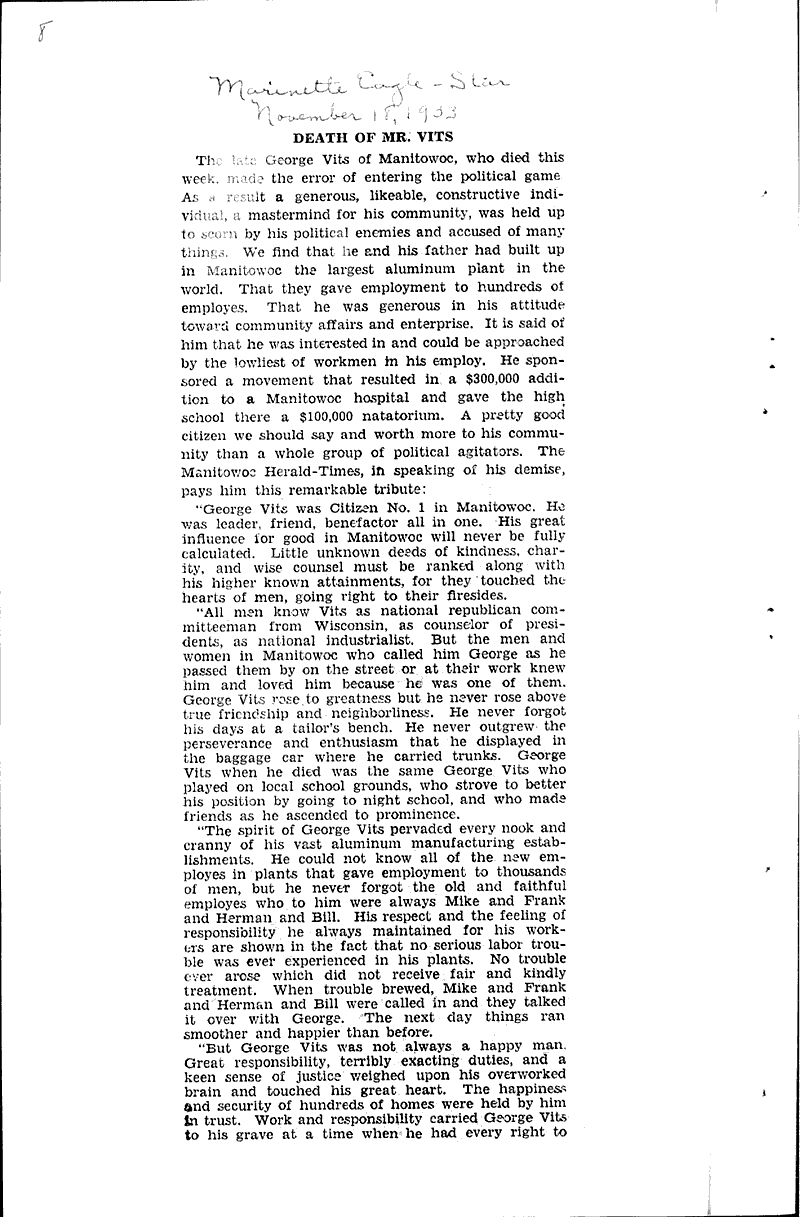  Source: Milwaukee Journal Topics: Government and Politics Date: 1933-11-16