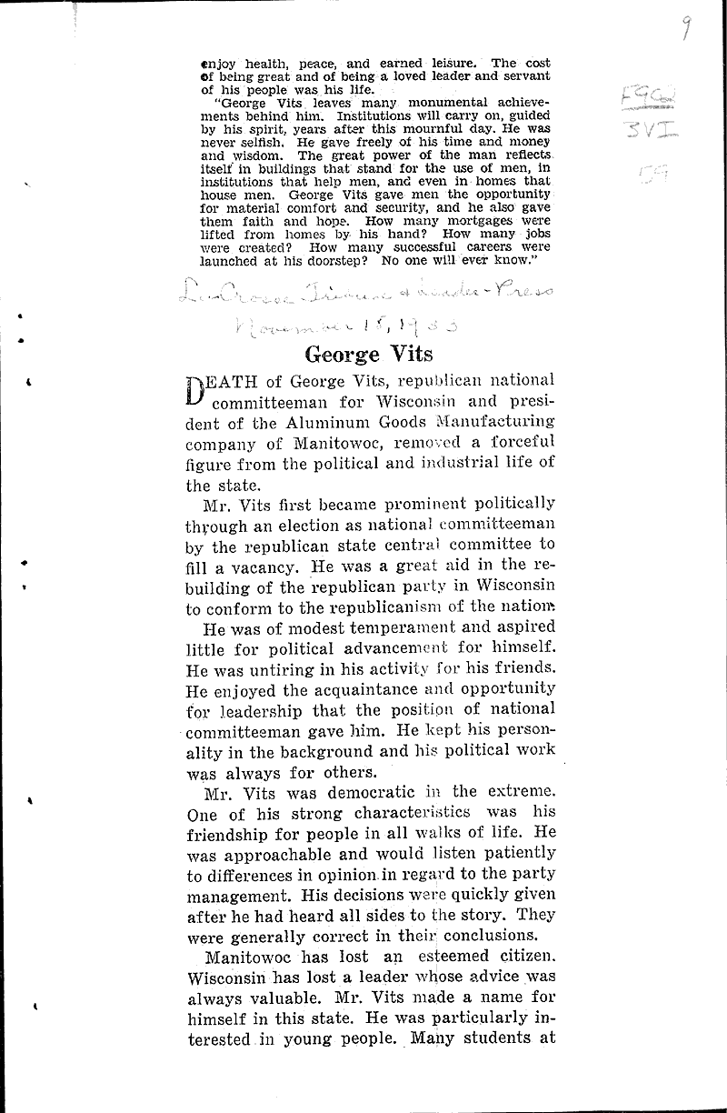  Source: Milwaukee Journal Topics: Government and Politics Date: 1933-11-16