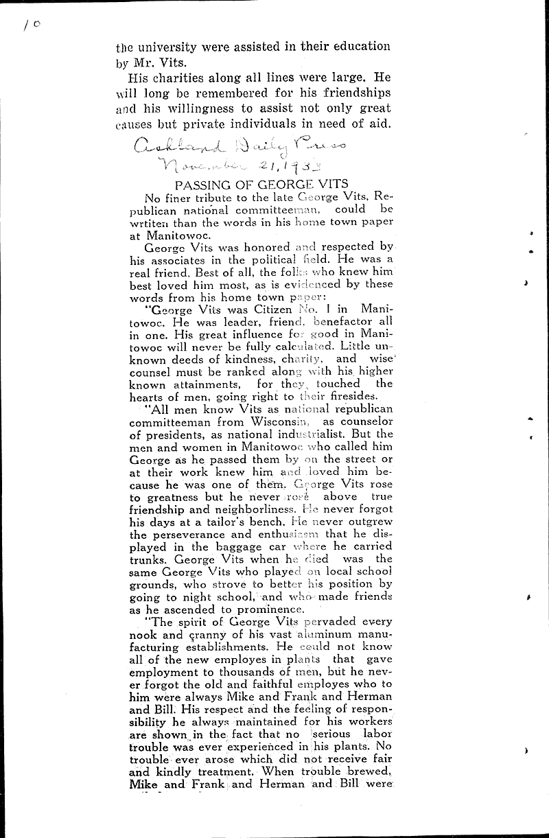  Source: Milwaukee Journal Topics: Government and Politics Date: 1933-11-16