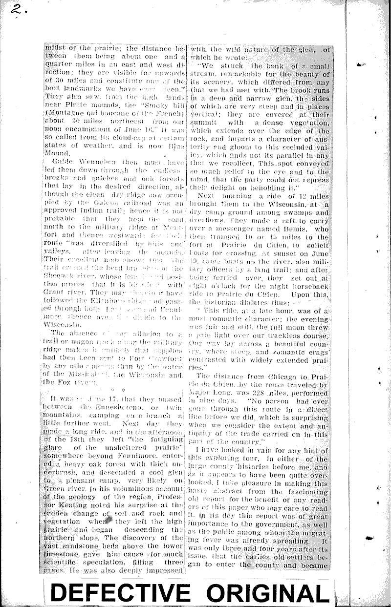 Early visitors to Wisconsin Source: Madison Democrat Topics: Voyages and Travels Date: 1908-04-05
