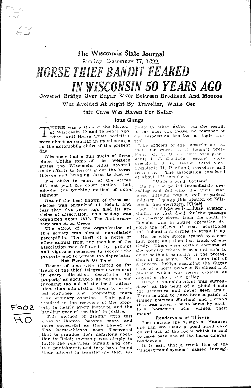  Source: Wisconsin State Journal Topics: Social and Political Movements Date: 1922-12-17