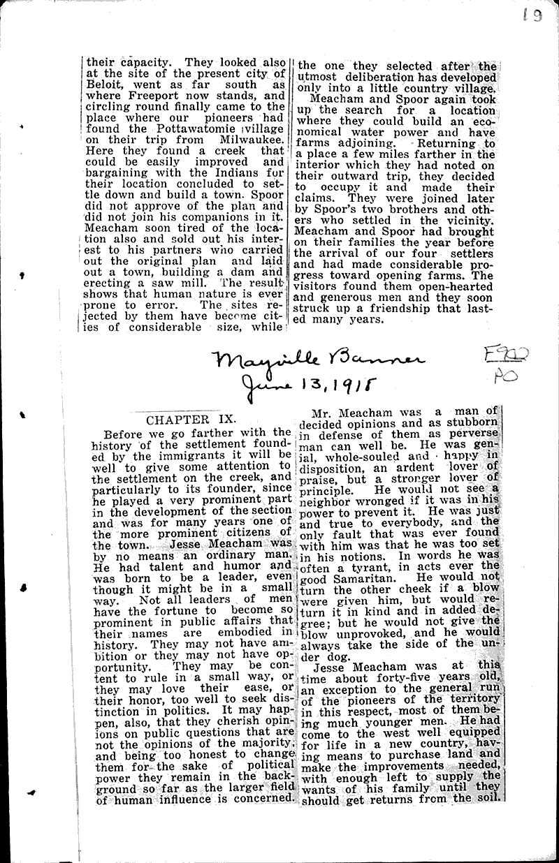  Source: Mayville Banner Date: 1918-05-02