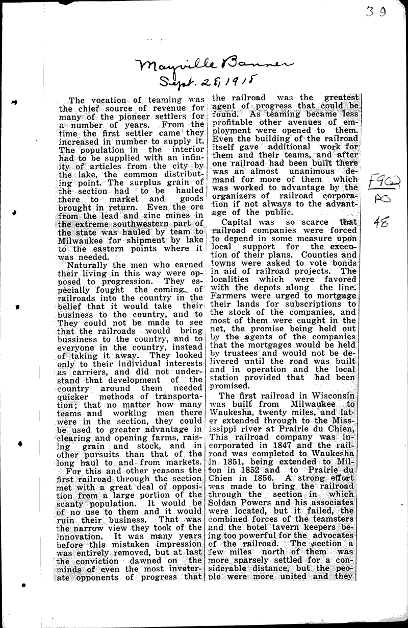  Source: Mayville Banner Date: 1918-05-02