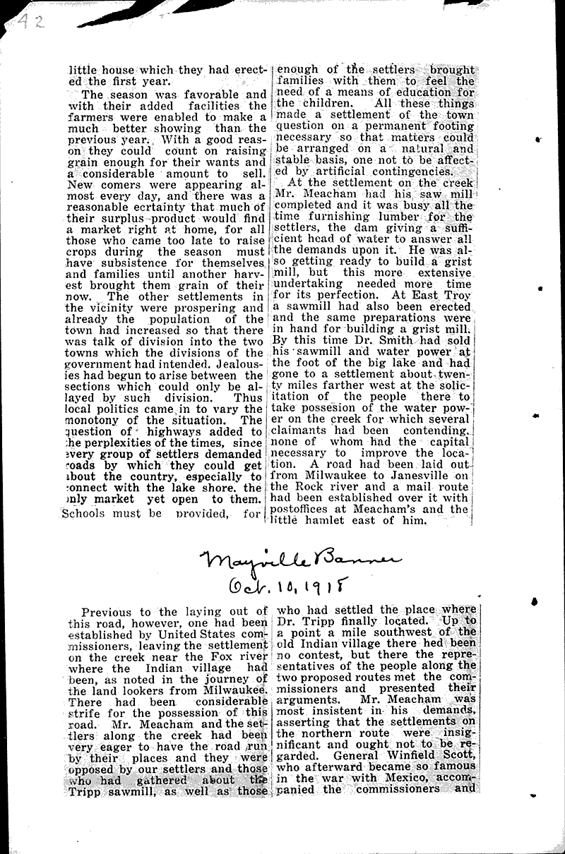  Source: Mayville Banner Date: 1918-05-02