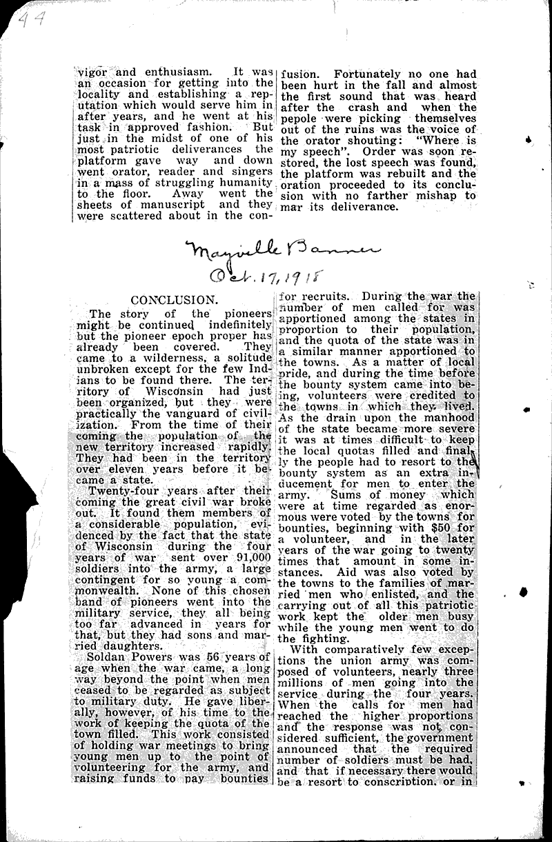  Source: Mayville Banner Date: 1918-05-02