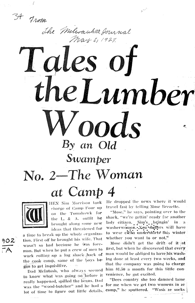  Source: Milwaukee Journal Topics: Industry Date: 1927-05-08