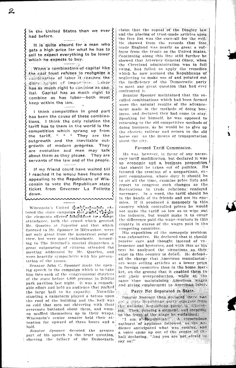  Source: Milwaukee Sentinel Topics: Government and Politics Date: 1902-10-14