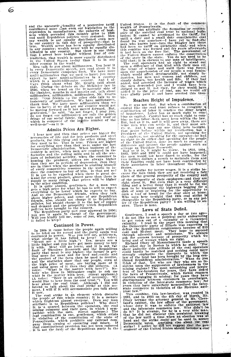  Source: Milwaukee Sentinel Topics: Government and Politics Date: 1902-10-14