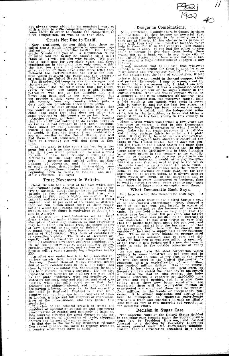  Source: Milwaukee Sentinel Topics: Government and Politics Date: 1902-10-14
