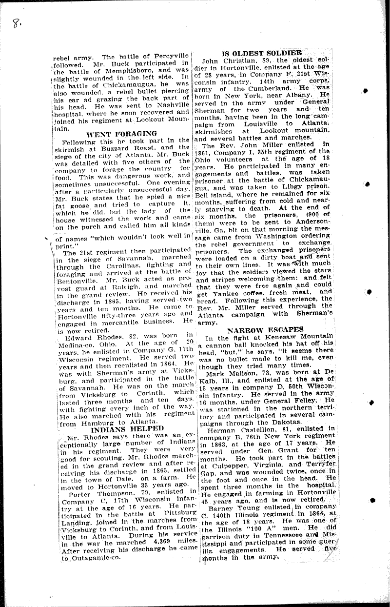  Source: Appleton Crescent Topics: Civil War Date: 1922-12-29