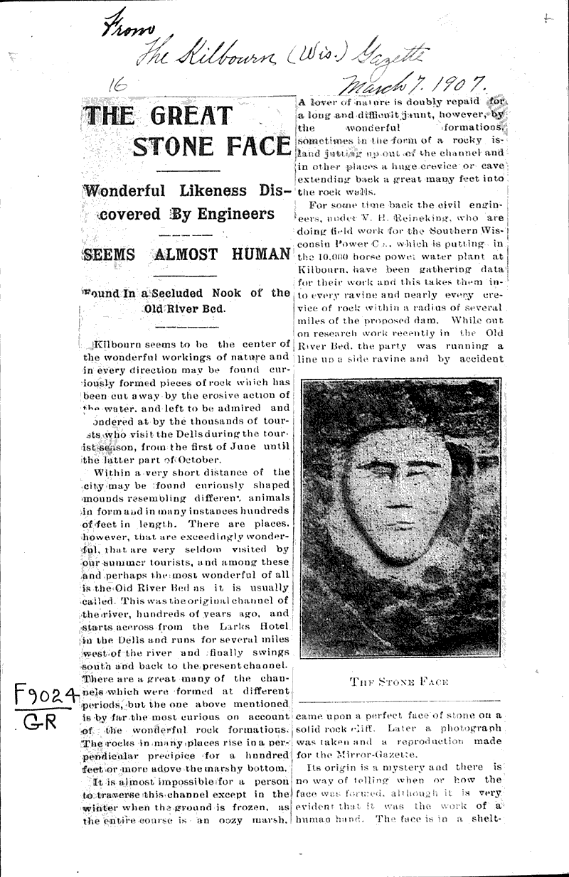  Source: Wisconsin Dells Events (The Kilbourn Gazette) Topics: Indians and Native Peoples Date: 1907-03-07