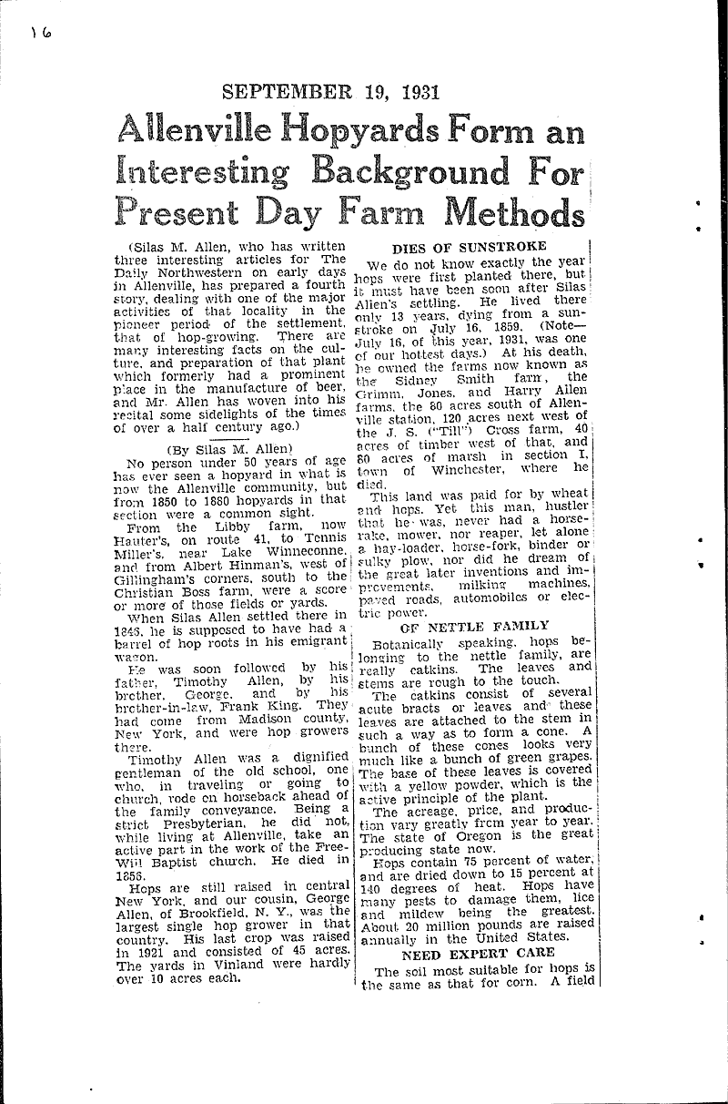  Topics: Agriculture Date: 1931-09-19