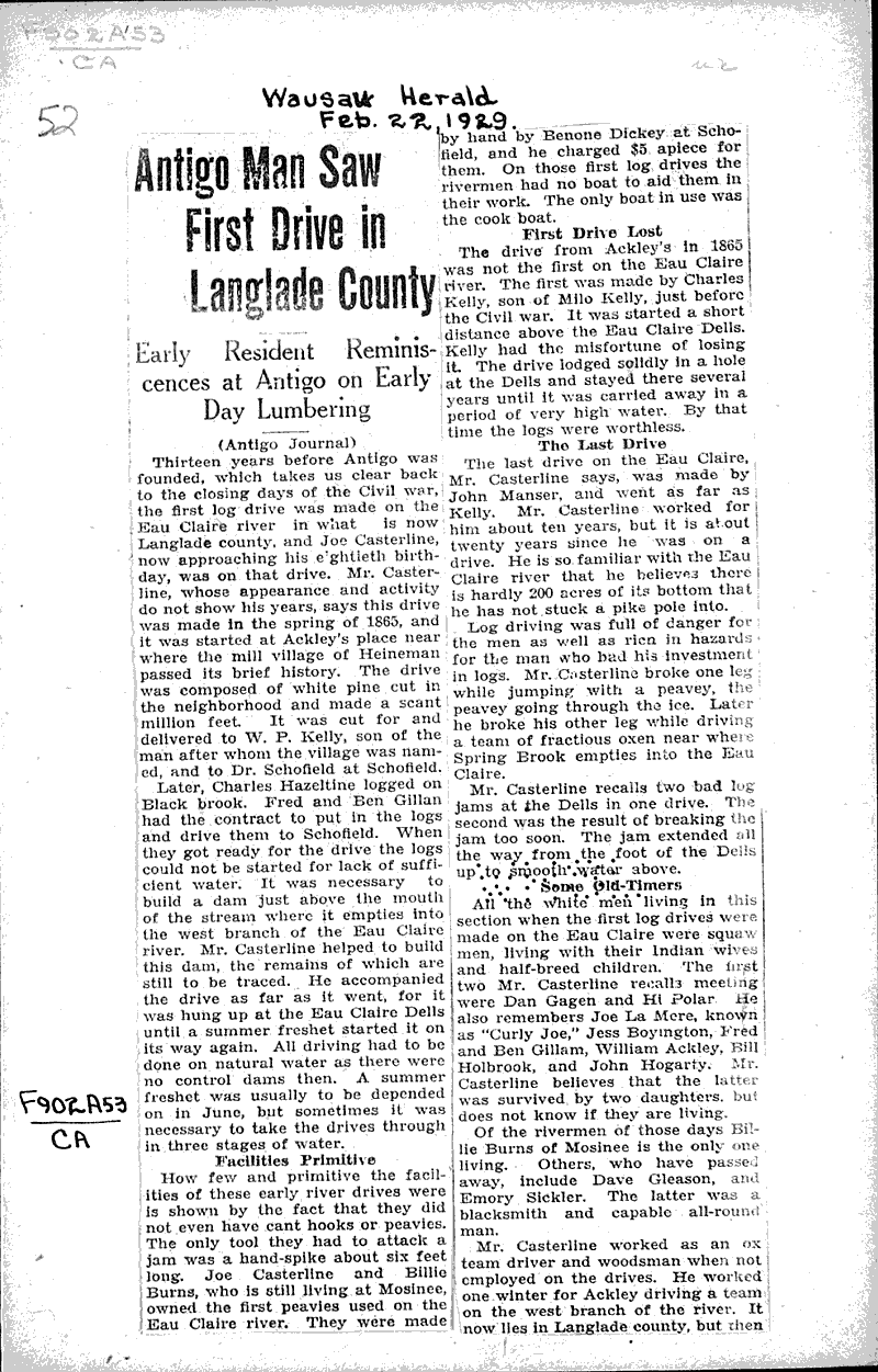  Source: Wausau Herald Topics: Industry Date: 1929-02-22