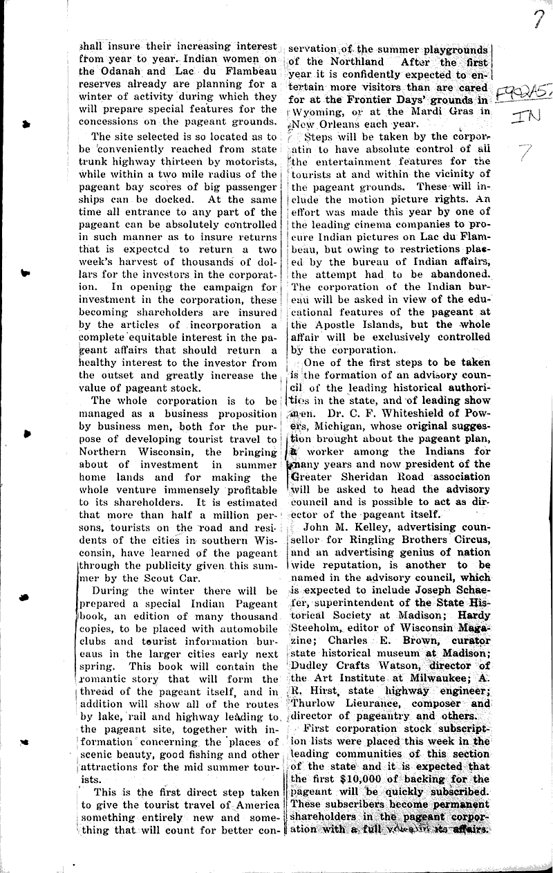  Source: Park Falls Herald Topics: Indians and Native Peoples Date: 1923-08-24