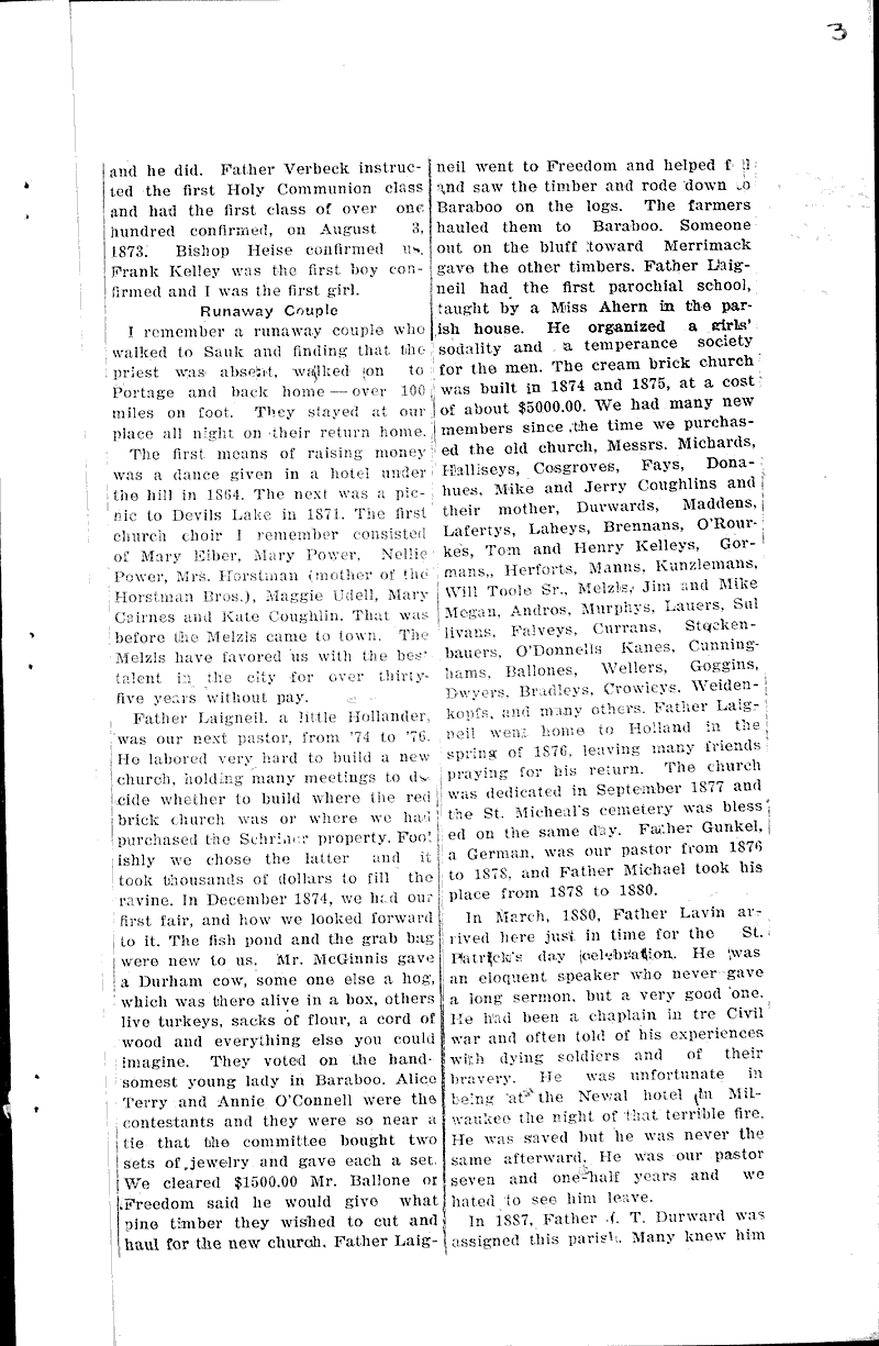  Source: Baraboo Daily News Topics: Church History Date: 1924-04-26