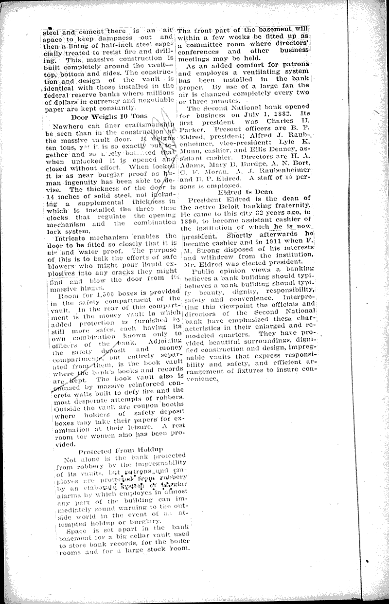  Source: Beloit Daily News Topics: Industry Date: 1922-10-25