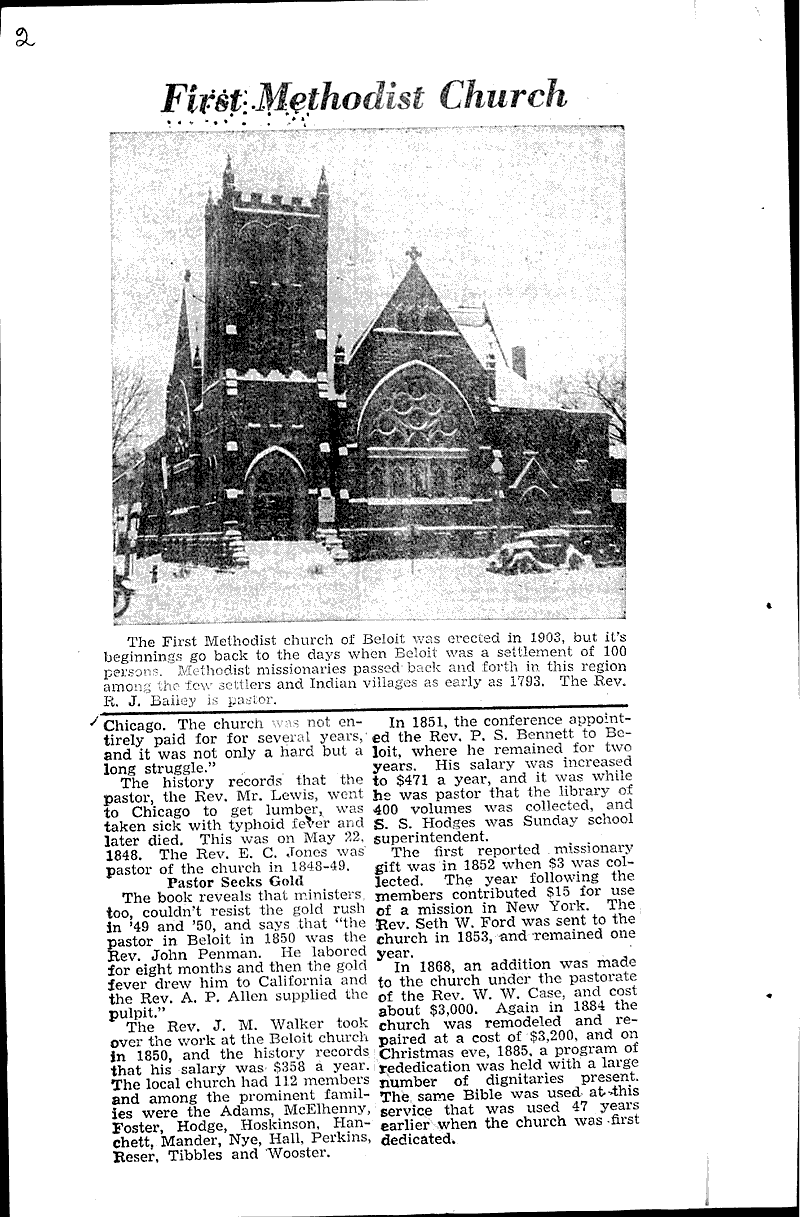  Source: Beloit Daily News Topics: Church History Date: 1945-04-06