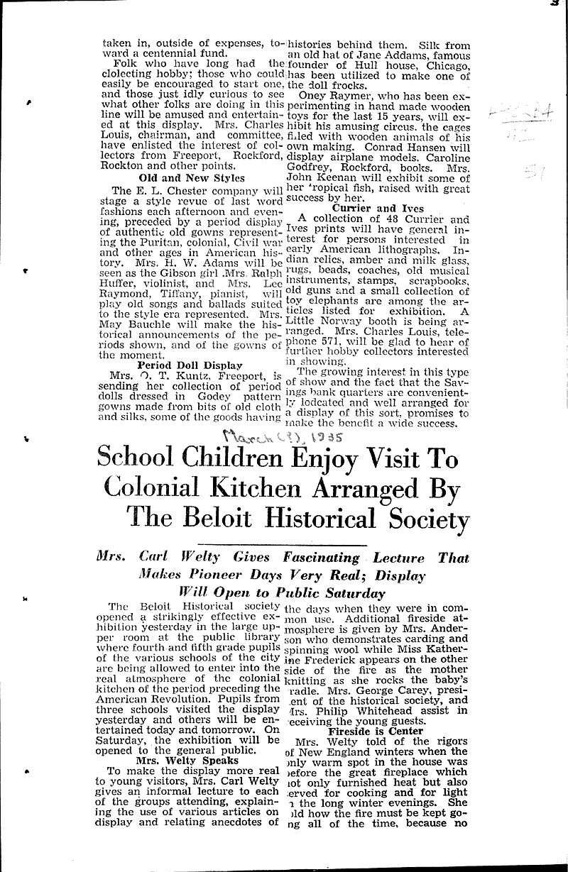  Source: Beloit Daily News Topics: Education Date: 1934-11-22
