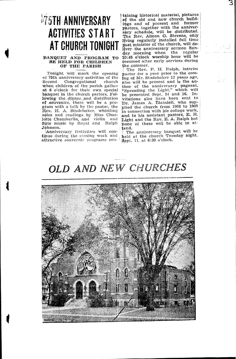  Source: Beloit Daily News Topics: Church History Date: 1934-08-28