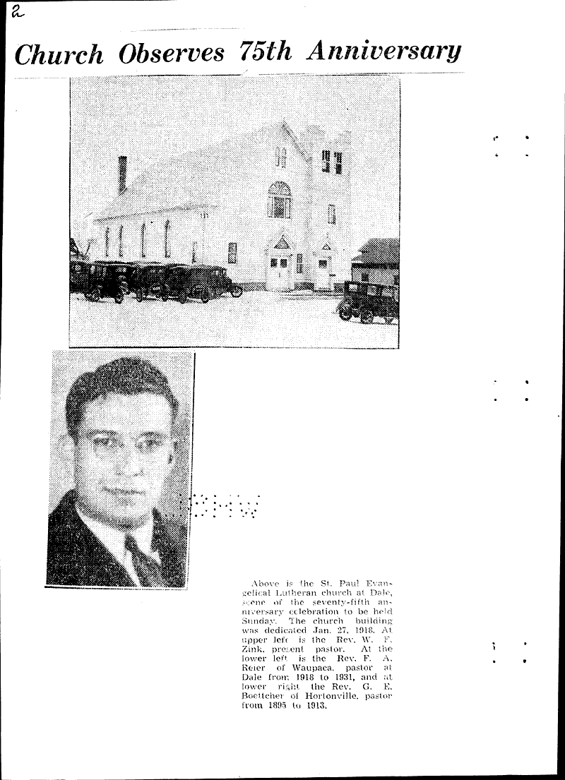  Source: Appleton Post-Crescent Topics: Church History Date: 1934-06-23