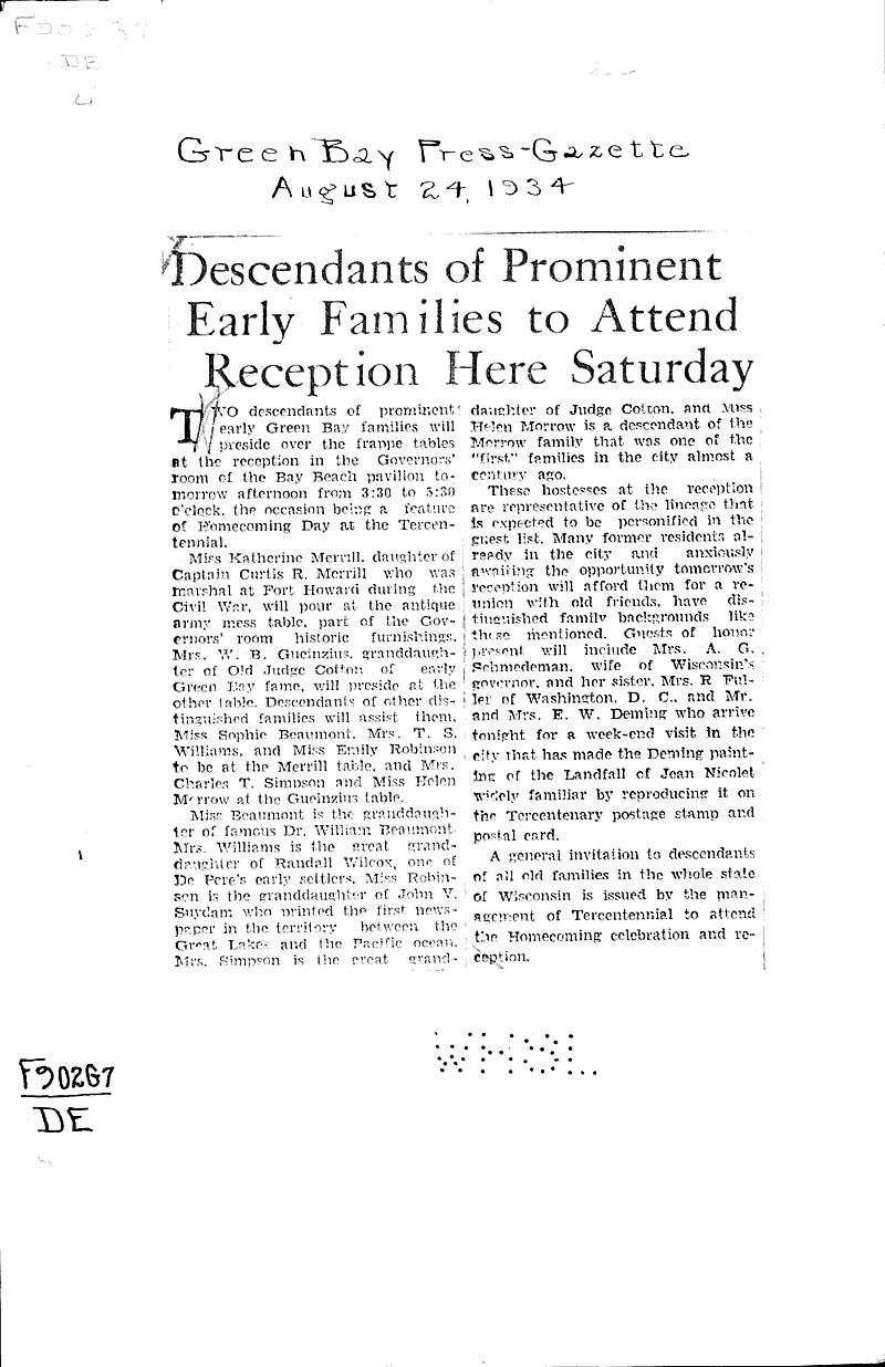  Source: Green Bay Press Gazette Date: 1934-08-24