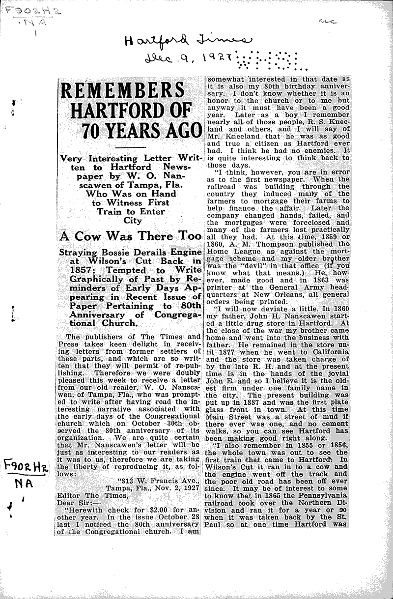  Source: Hartford Times Date: 1927-12-09