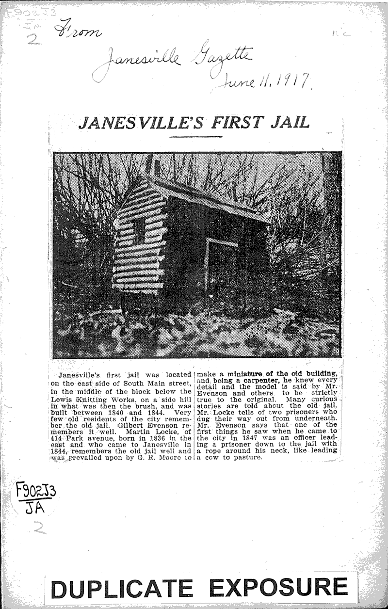  Source: Janesville Gazette Topics: Architecture Date: 1917-06-11
