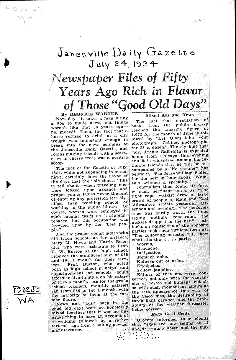  Source: Janesville Daily Gazette Date: 1934-07-24