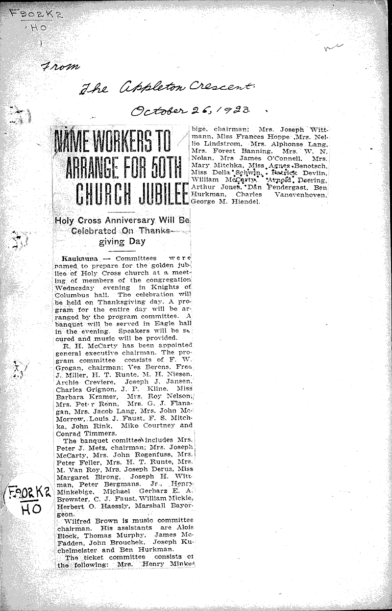  Source: Appleton Crescent Topics: Church History Date: 1923-10-25