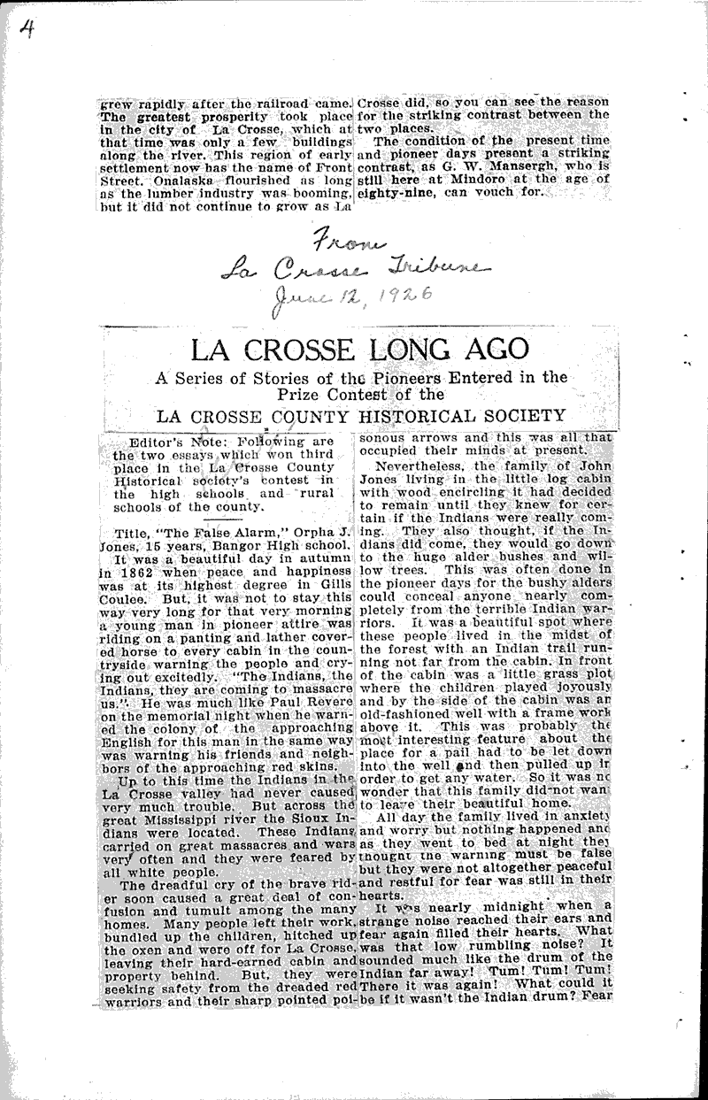  Source: La Crosse Tribune Topics: Art and Music Date: 1926-05-30