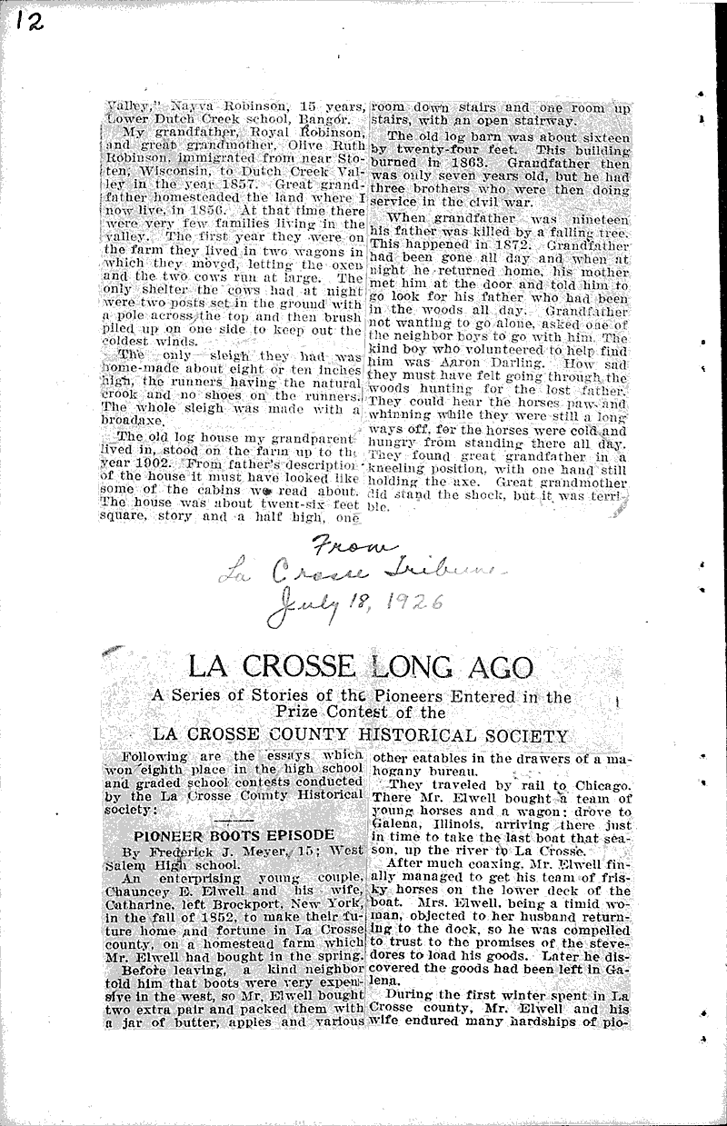  Source: La Crosse Tribune Topics: Art and Music Date: 1926-05-30