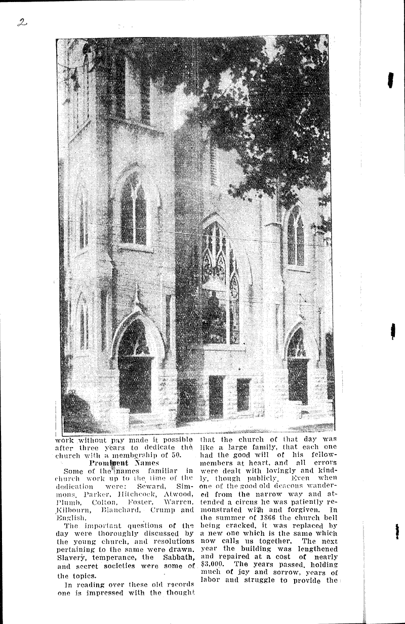 Lake Mills Congregational Church history given at 80th anniversary