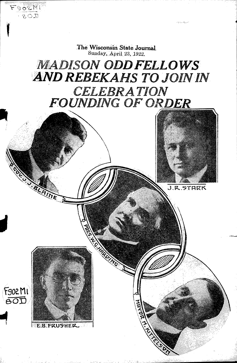  Source: Wisconsin State Journal Topics: Social and Political Movements Date: 1922-04-23