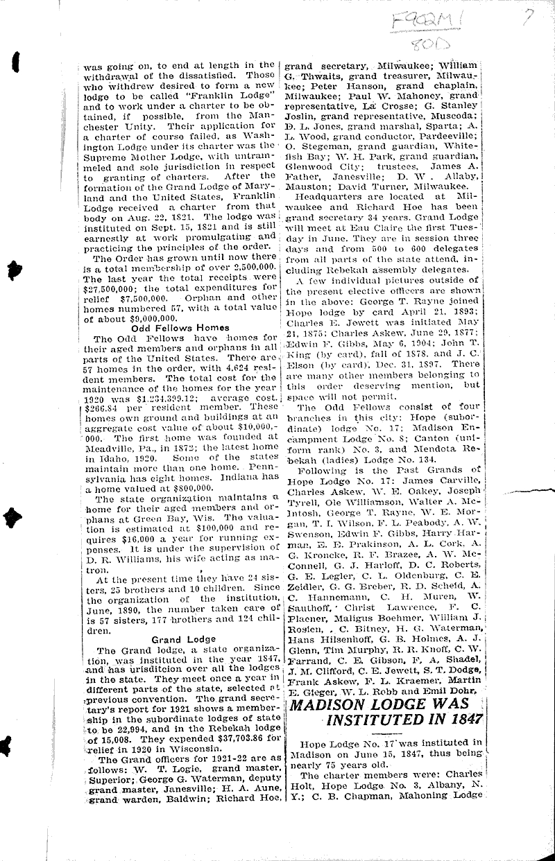  Source: Wisconsin State Journal Topics: Social and Political Movements Date: 1922-04-23